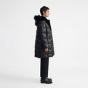 Kapaklı Cep Detaylı Kapitone Puffer Mont - Siyah